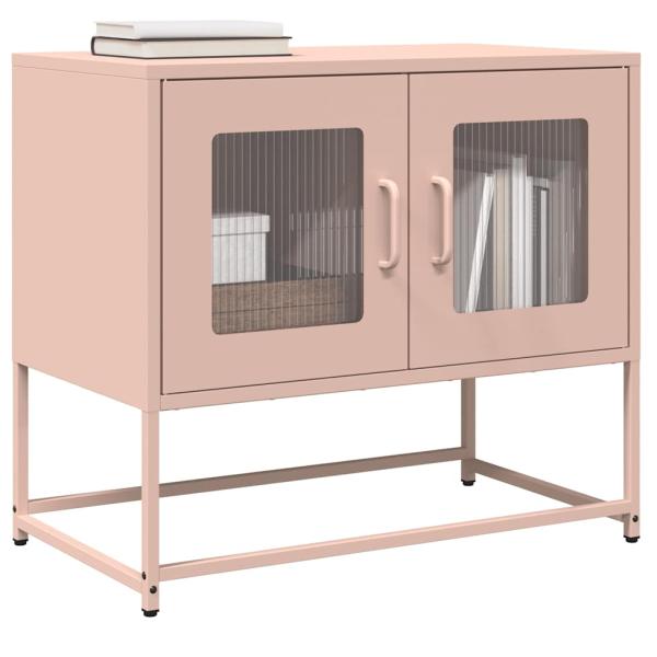 ARDEBO.de - TV-Schrank Rosa 68x39x60,5 cm Kaltgewalzter Stahl