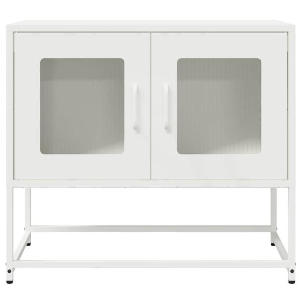 TV-Schrank Weiß 68x39x60,5 cm Kaltgewalzter Stahl