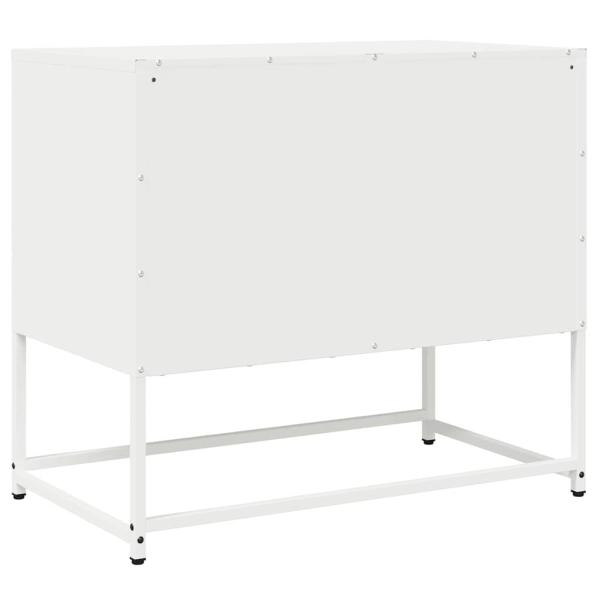 TV-Schrank Weiß 68x39x60,5 cm Kaltgewalzter Stahl
