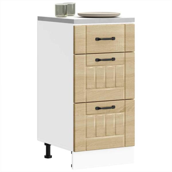 ARDEBO.de - Küchen-Unterschrank Lucca Sonoma-Eiche Holzwerkstoff