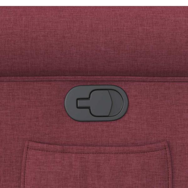 Relaxsessel Weinrot Stoff