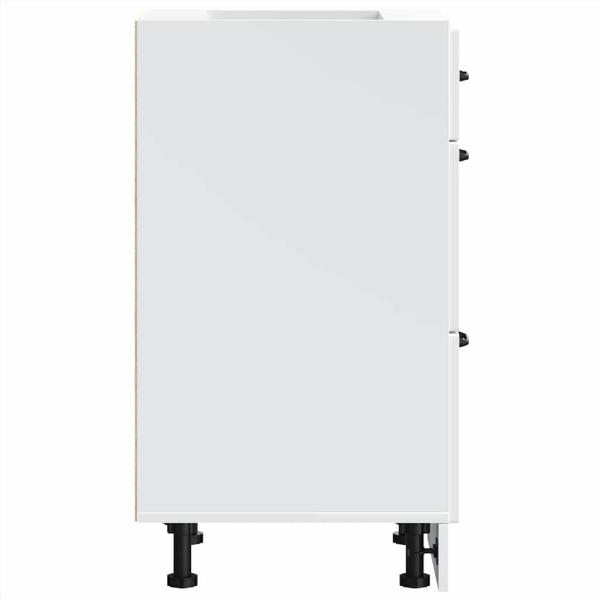 Küchen-Unterschrank Lucca Weiß Holzwerkstoff