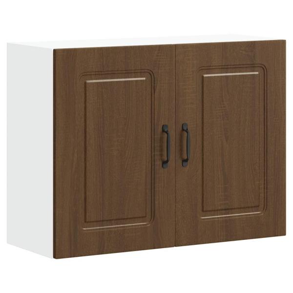 ARDEBO.de - Küchen-Hängeschrank Kalmar Braun Eichen-Optik Holzwerkstoff