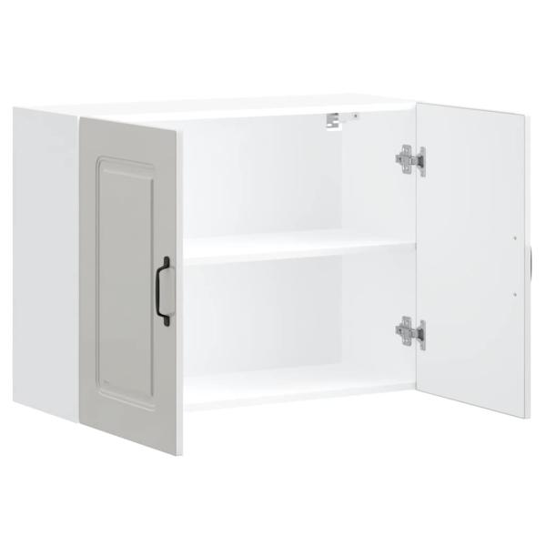 Küchen-Hängeschrank Kalmar Hochglanz-Weiß Holzwerkstoff