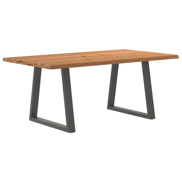 ARDEBO.de - Esstisch mit Baumkanten 180x100x74 cm Massivholz Eiche