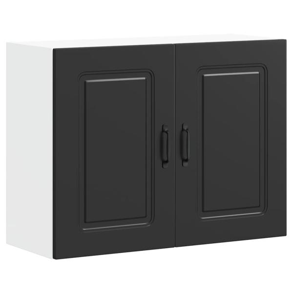 ARDEBO.de - Küchen-Hängeschrank Kalmar Schwarz Holzwerkstoff
