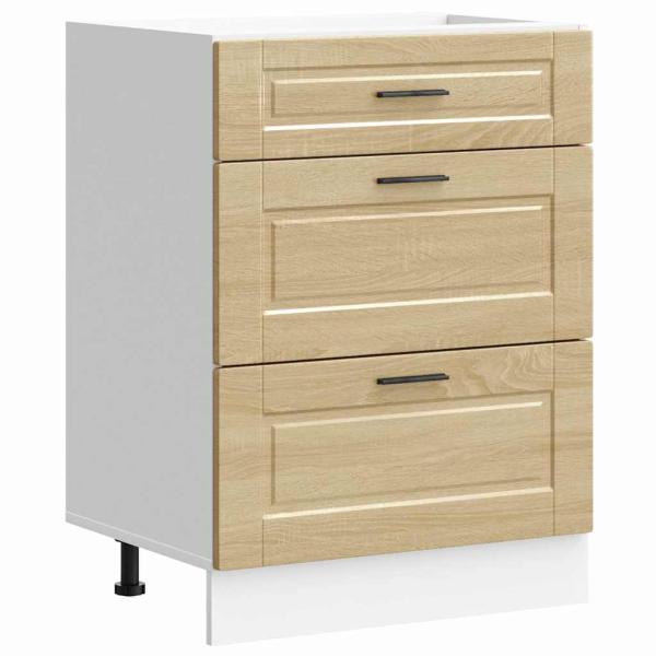 Küchenunterschrank Porto Sonoma-Eiche Holzwerkstoff