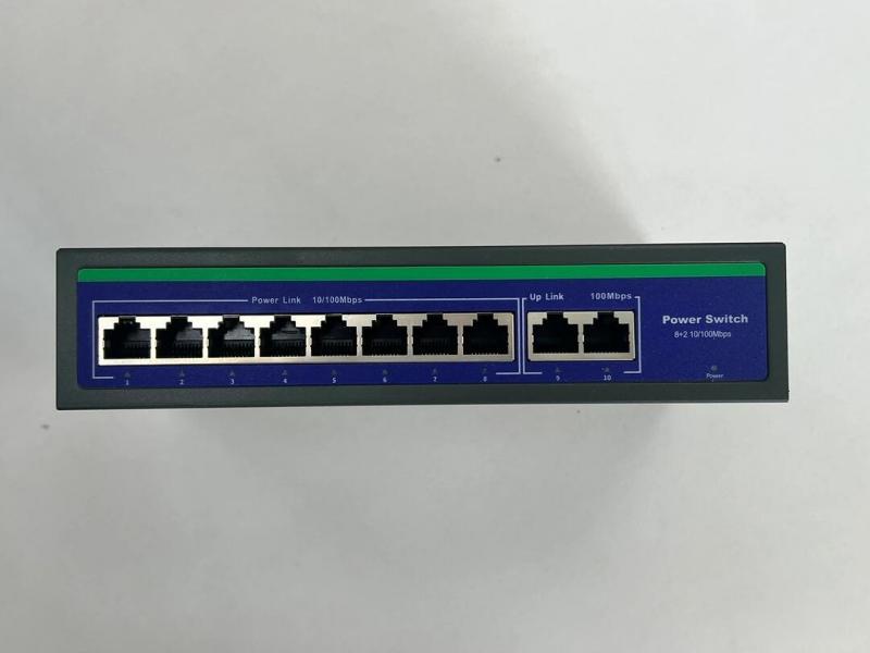 ARDEBO.de Interra 12V POE Switch 8-Kanal, grau (ITR220-0008)