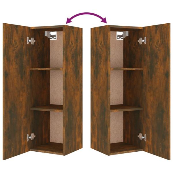 4-tlg. TV-Schrank-Set Räuchereiche Holzwerkstoff