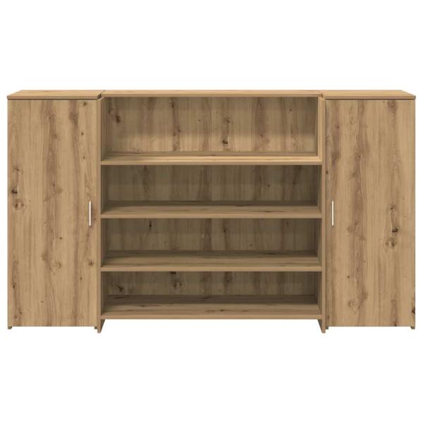 Empfangstheke Artisan-Eiche 180x50x103,5 cm Holzwerkstoff