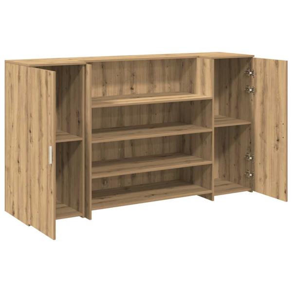 Empfangstheke Artisan-Eiche 180x50x103,5 cm Holzwerkstoff