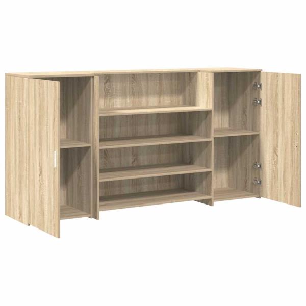 Empfangstheke Sonoma-Eiche 200x50x103,5 cm Holzwerkstoff