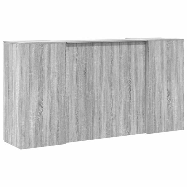 Empfangstheke Grau Sonoma 200x50x103,5 cm Holzwerkstoff