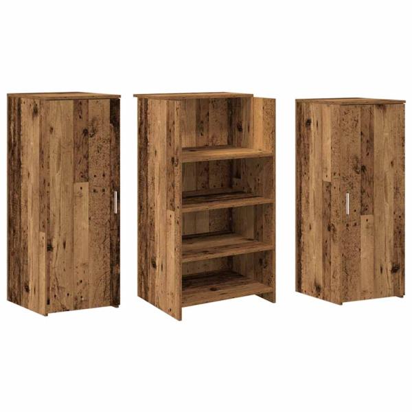 Empfangstheke Altholz-Optik 135x50x103,5 cm Holzwerkstoff