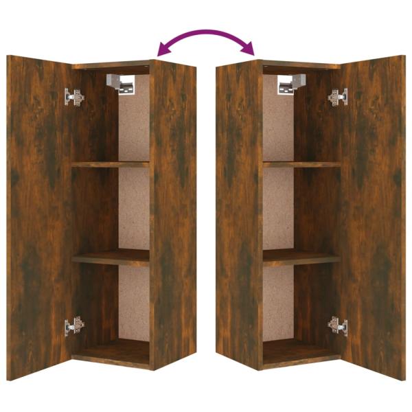 8-tlg. TV-Schrank-Set Räuchereiche Holzwerkstoff