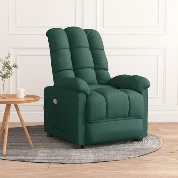 ARDEBO.de - Massagesessel Dunkelgrün Stoff