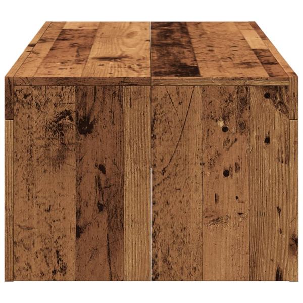 Couchtisch Altholz-Optik 102x50x35 cm Holzwerkstoff