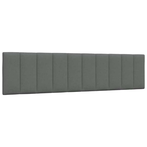 Bettgestell ohne Matratze Dunkelgrau 200x200 cm Stoff