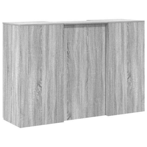 Empfangstheke Grau Sonoma 155x50x103,5 cm Holzwerkstoff