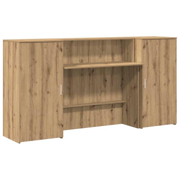 Empfangstheke Artisan-Eiche 200x50x103,5 cm Holzwerkstoff
