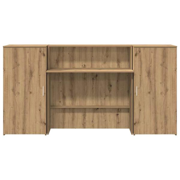 Empfangstheke Artisan-Eiche 200x50x103,5 cm Holzwerkstoff