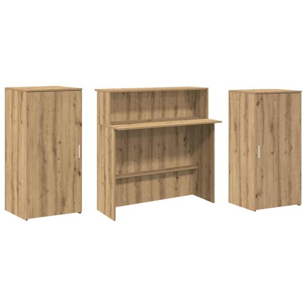 Empfangstheke Artisan-Eiche 200x50x103,5 cm Holzwerkstoff