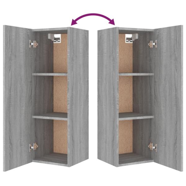 8-tlg. TV-Schrank-Set Grau Sonoma Holzwerkstoff