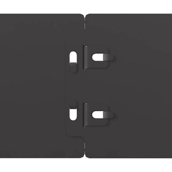 Rasenkanten 10 Stk. Schwarz 10x103 cm Kaltgewalzter Stahl