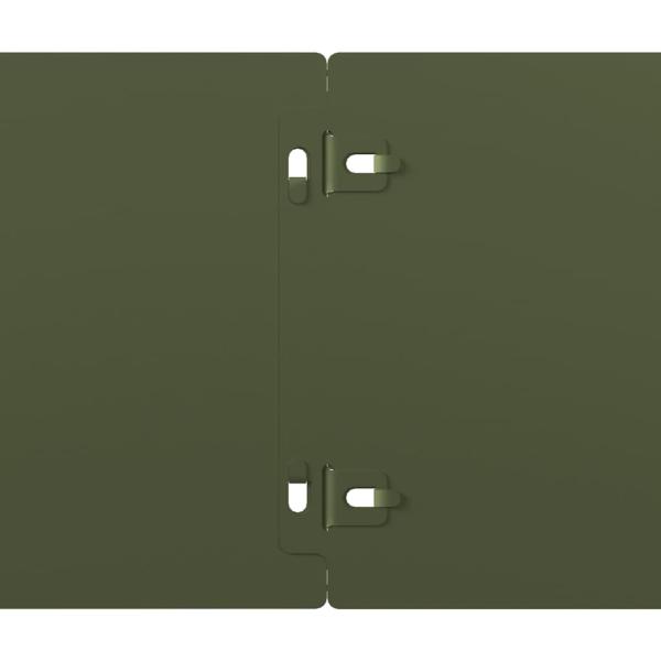 Rasenkanten 10 Stk. Olivgrün 15x103 cm Kaltgewalzter Stahl