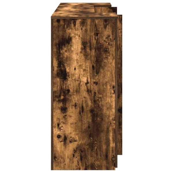 Empfangstheke Räuchereiche 180x50x103,5 cm Holzwerkstoff