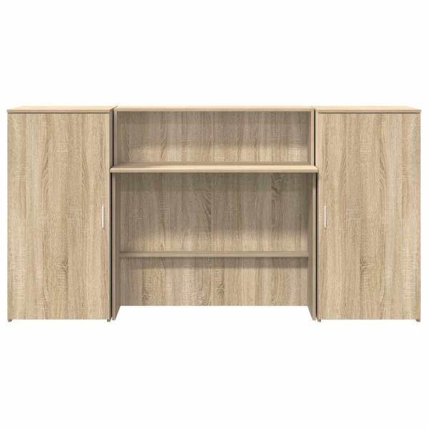Empfangstheke Sonoma-Eiche 200x50x103,5 cm Holzwerkstoff