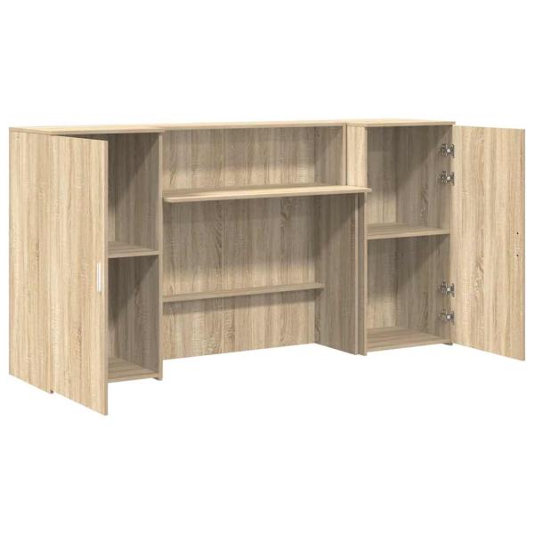 Empfangstheke Sonoma-Eiche 200x50x103,5 cm Holzwerkstoff