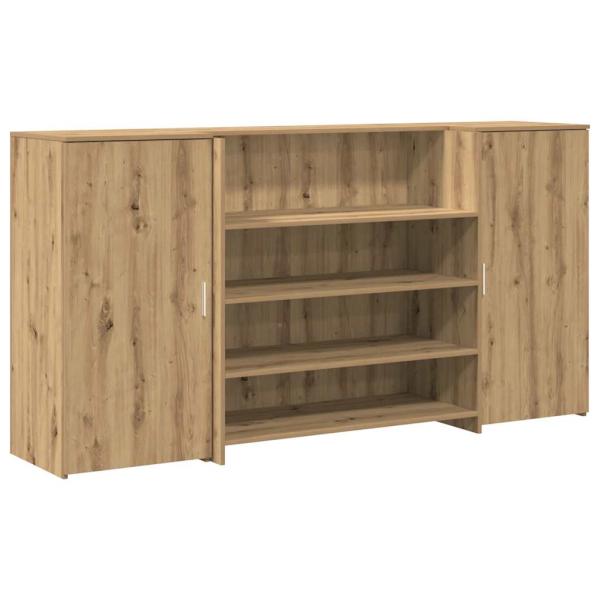 Empfangstheke Artisan-Eiche 200x50x103,5 cm Holzwerkstoff
