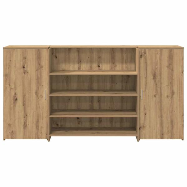 Empfangstheke Artisan-Eiche 200x50x103,5 cm Holzwerkstoff