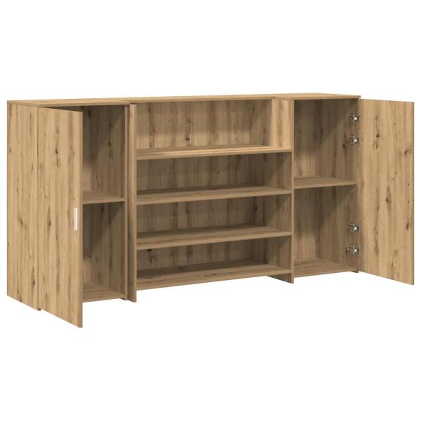 Empfangstheke Artisan-Eiche 200x50x103,5 cm Holzwerkstoff