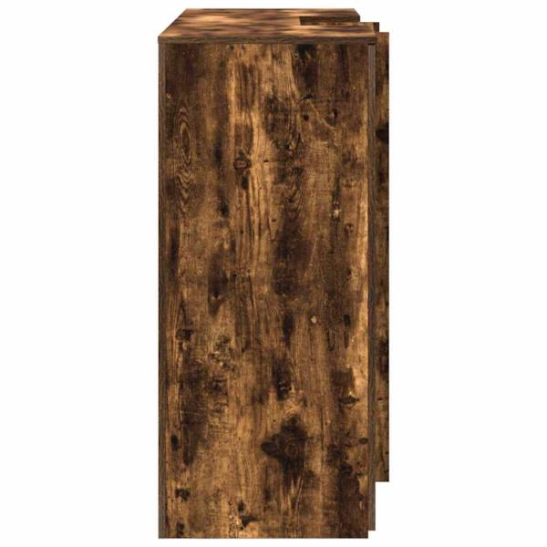 Empfangstheke Räuchereiche 155x50x103,5 cm Holzwerkstoff