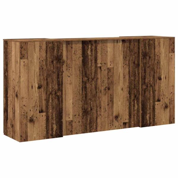 Empfangstheke Altholz-Optik 200x50x103,5 cm Holzwerkstoff