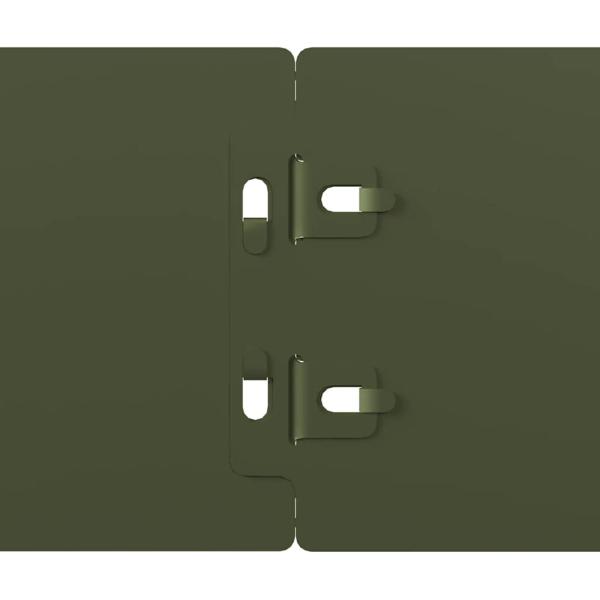 Rasenkanten 50 Stk. Olivgrün 10x103 cm Kaltgewalzter Stahl