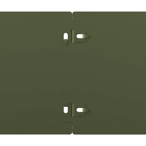 Rasenkanten 50 Stk. Olivgrün 15x103 cm Kaltgewalzter Stahl