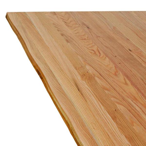 Esstisch mit Baumkanten 280x100x74 cm Massivholz Eiche