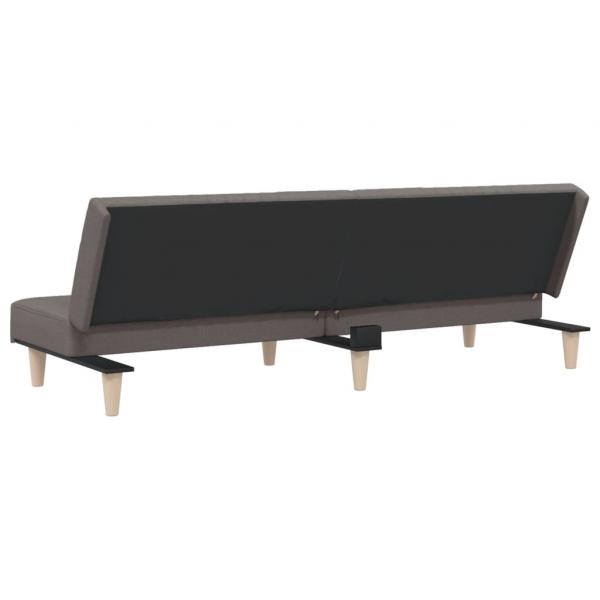 Schlafsofa Taupe Stoff