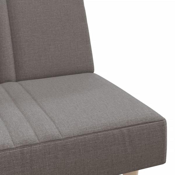 Schlafsofa Taupe Stoff