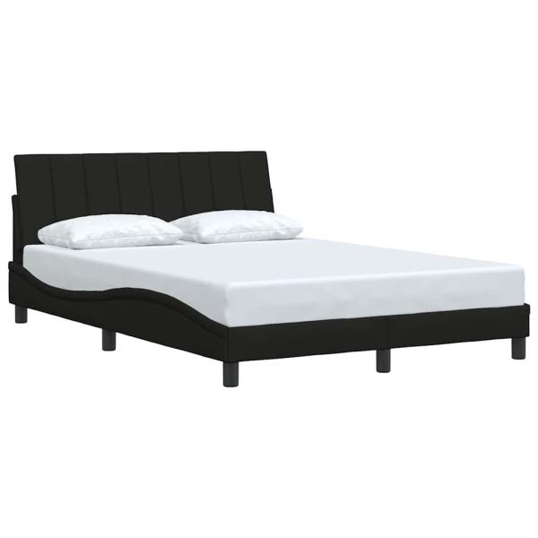 Bettgestell ohne Matratze Schwarz 120x200 cm Stoff