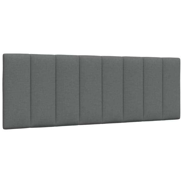 Bettgestell ohne Matratze Dunkelgrau 140x190 cm Stoff
