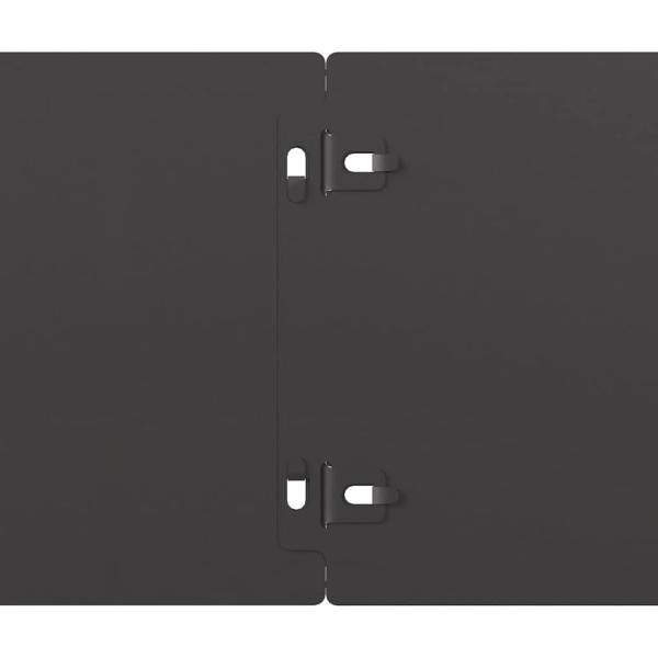 Rasenkanten 10 Stk. Schwarz 15x103 cm Kaltgewalzter Stahl