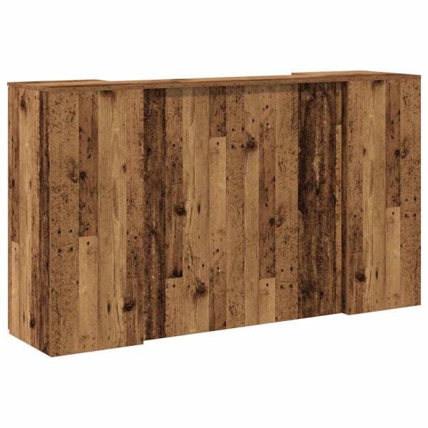 Empfangstheke Altholz-Optik 180x50x103,5 cm Holzwerkstoff