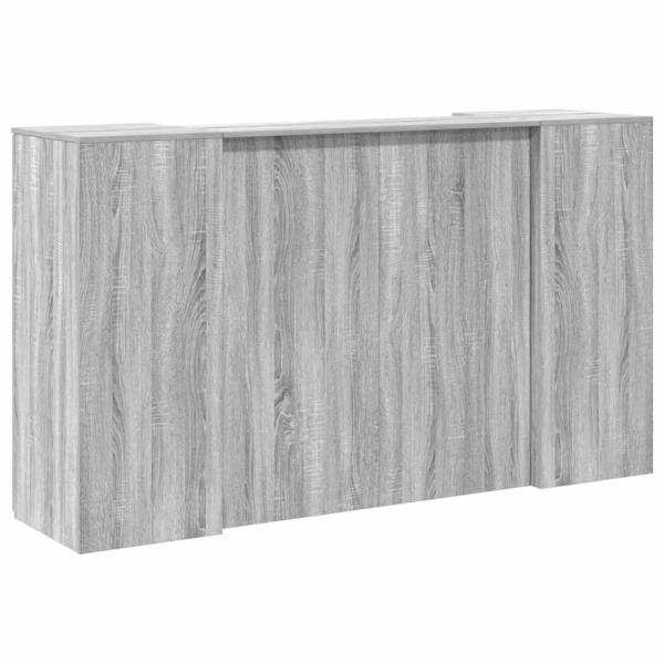 Empfangstheke Grau Sonoma 180x50x103,5 cm Holzwerkstoff