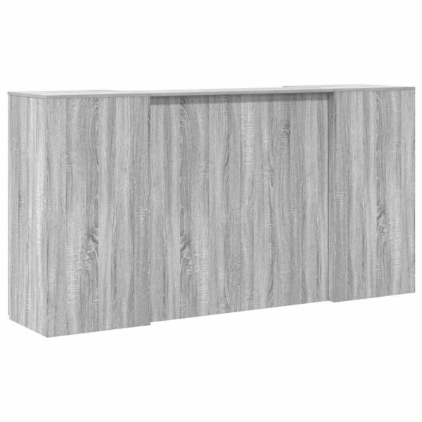 Empfangstheke Grau Sonoma 200x50x103,5 cm Holzwerkstoff