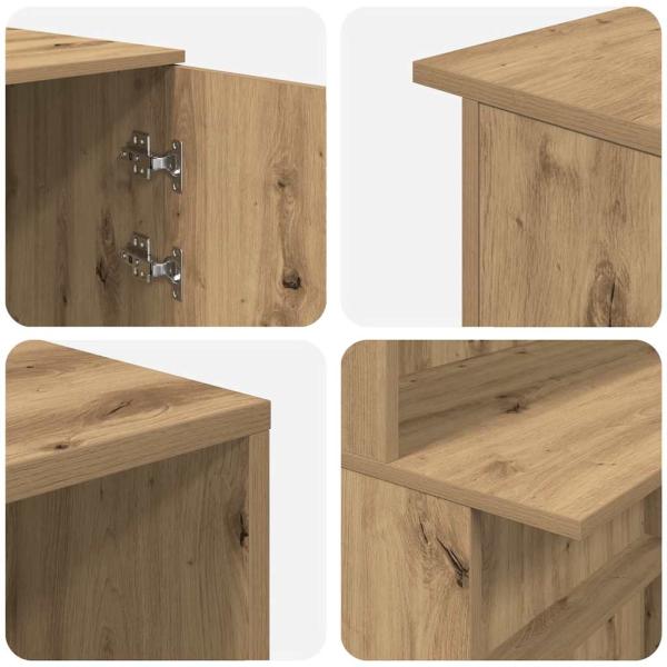 Empfangstheke Artisan-Eiche 180x50x103,5 cm Holzwerkstoff