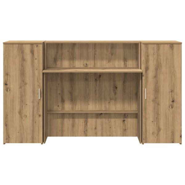 Empfangstheke Artisan-Eiche 180x50x103,5 cm Holzwerkstoff